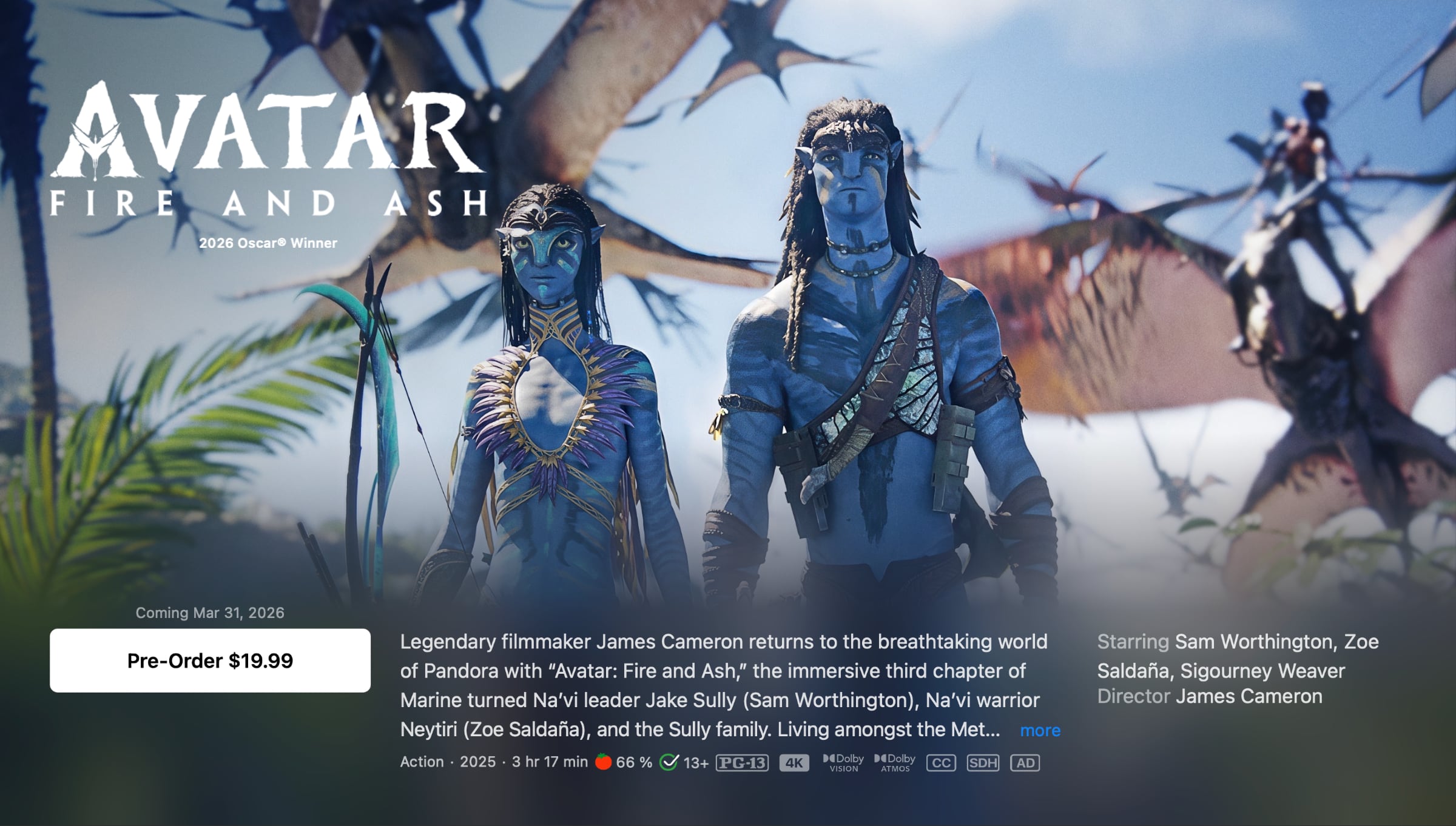 影音 | 《阿凡达：火与烬》将于下周推出数字版，UHD 蓝光版将于五月发行-PCX 梦旅人